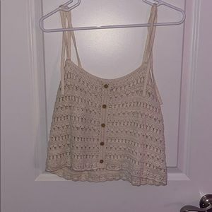 American Eagle Crocheted Tank Top
